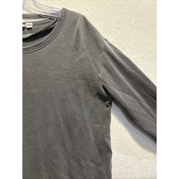 Wilt Women's Long Sleeve Distressed Neckline Pullover Top Grey Size Medium Boho - Picture 5 of 16